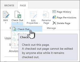 Utcheckning av wiki-sida