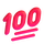 Emoji för Teams hundra poäng
