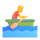 Emoji för Teams-person som ror båt