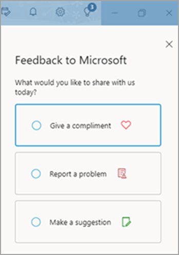 feedback och kontakta support skärmbild fyra version fyra