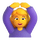 Emoji för teamskvinna som gestikulerar OK
