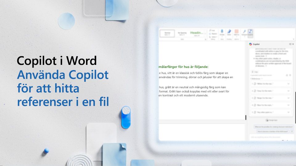 Video: Använd Copilot för att hitta referenser i en Word-fil