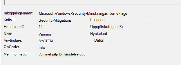 Microsoft-Windows-Security-Minskningar/Kernel-läge