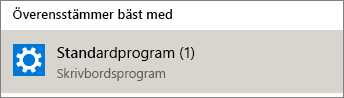 Standardprogram i Windows