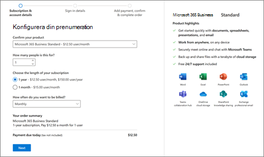 Köpa En Microsoft 365 Business-prenumeration