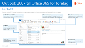 Miniatyr av guide för att övergå från Outlook 2007 till Office 365