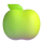 Emoji med grönt äpple i Teams