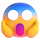 Emoji för team som skriker av rädsla