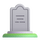 Emoji med begravningsurn i Teams