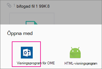 OME Viewer med Yahoo e-post på Android 2