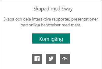 Skapades i Sway-märkning