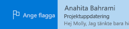 Flagga för snabbåtgärd i Outlook-e-post