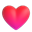 3D Emoji hjärtreaktion