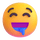 Emoji med drooling av ansikte i Teams