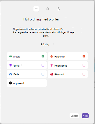 Outlook för Mac Lägg till profil
