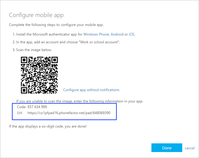 Lägga till ett konto manuellt i appen Microsoft Authenticator