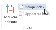 Infoga index