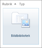 Bildbibliotek-panelen