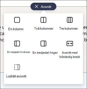 Lista över avsnittstyper