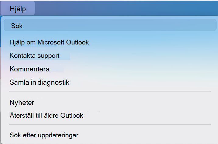 växlingsknapp för nya Outlook-alternativ