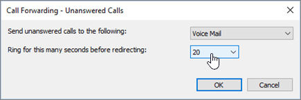 Vidarekoppling av Skype-samtal – Ring i så här många sekunder
