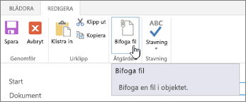 Klicka på objekt för att lägga till bifogade filer