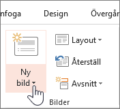 Knappen Ny bild