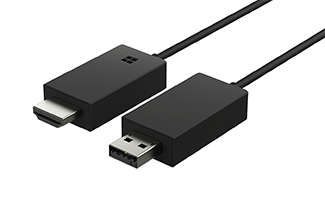 Bild på en Microsoft Wireless Display Adapter (med Microsoft-logotypen med fyra rutor)