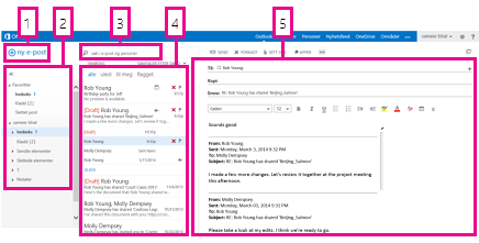 E-post i Outlook Web App
