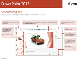 Snabbstartsguide för PowerPoint 2013