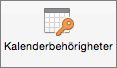 Knapp för kalenderbehörigheter i Outlook 2016 för Mac