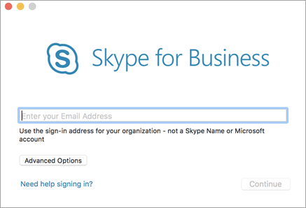 skype for business mac os high sierra