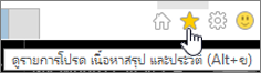 ปุ่มเนื้อหาสรุปใน Internet Explorer