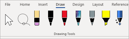 ปากกาเครื่องมือการวาดของ Microsoft 365