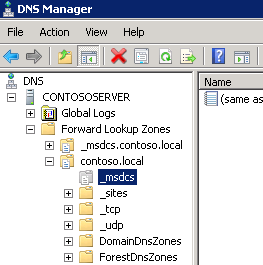 คอนโซลการจัดการ DNS 