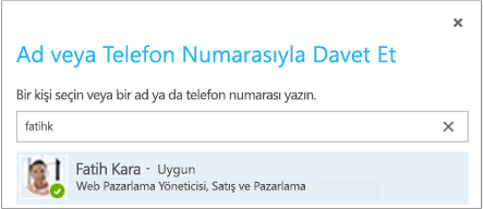 Outlook telefon numarası ekleme