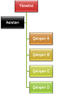 Sağda Asılı düzeninde kuruluş şeması