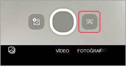 Videolara arka plan efektleri eklemek için yakalama düğmesine basmadan önce arka plan efektlerini seçin.