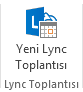 Şeritteki Yeni Lync Toplantısı simgesinin ekran görüntüsü