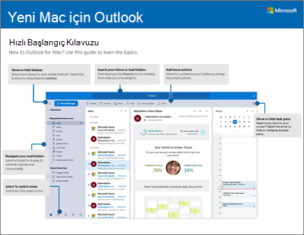 Mac için Outlook 2016 Hızlı Başlangıç Kılavuzu