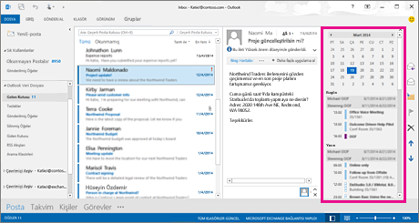 Outlook takviminizin görüntülenme biçimini değiştirme Microsoft Desteği