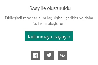 Sway tarafından Oluşturuldu markası