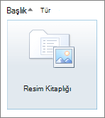 Resim kitaplığı kutucuğu