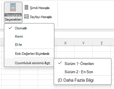 Menu to change Compatibility Version:

Formula > Calculation Options > Compatibility Versions