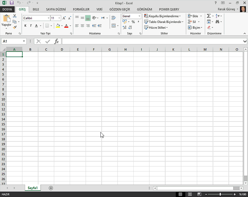 Excel’de Sorgu Düzenleyicisi’ni görüntüleme