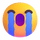 Ekipler yüksek sesle ağlayan emoji