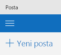 Outlook Posta uygulamasındaki yeni e-posta düğmesi