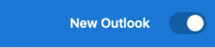 перемикач нової версії Outlook;