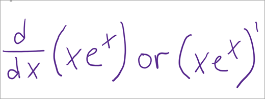Example derivatives and integrals equation