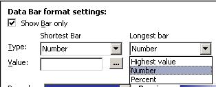 formatting settings for data bars